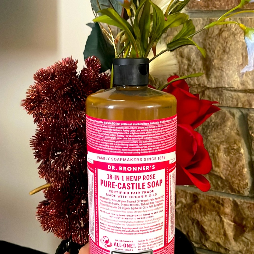 Dr Bronner’s Organic Hemp Rose soap (big 32 oz)